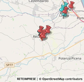 Mappa Via Alcide De Gasperi, 62019 Recanati MC, Italia (3.60077)