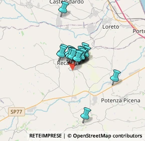 Mappa Via Alcide De Gasperi, 62019 Recanati MC, Italia (1.7735)