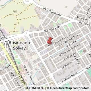 Mappa Via Fratelli Cairoli, 13, 57016 Rosignano Marittimo, Livorno (Toscana)