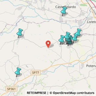 Mappa Via C. Maliani, 62019 Recanati MC, Italia (4.62182)