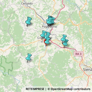 Mappa Via Fratelli Bandiera, 53034 Colle di Val d'Elsa SI, Italia (6.59625)