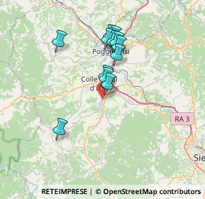 Mappa Via Fratelli Bandiera, 53034 Colle di Val d'Elsa SI, Italia (6.24667)