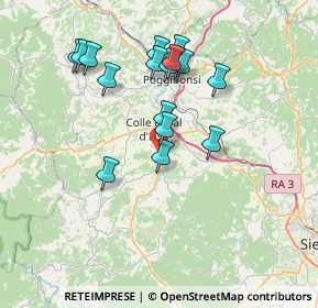 Mappa Via Fratelli Bandiera, 53034 Colle di Val d'Elsa SI, Italia (7.0825)