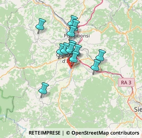 Mappa Via Fratelli Bandiera, 53034 Colle di Val d'Elsa SI, Italia (5.3)