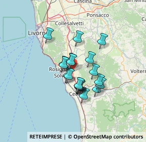 Mappa Via A. Moro 16 Loc, 56040 Castellina Marittima PI, Italia (9.727)