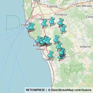 Mappa Via A. Moro 16 Loc, 56040 Castellina Marittima PI, Italia (10.789)