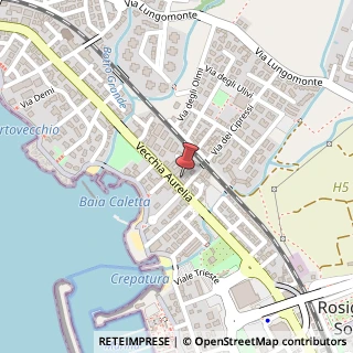 Mappa Via Aurelia, 426, 57016 Rosignano Marittimo, Livorno (Toscana)