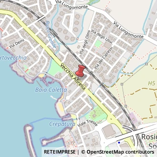 Mappa Via Aurelia,  428, 57016 Rosignano Marittimo, Livorno (Toscana)