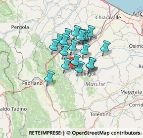 Mappa CAP, 62021 Apiro MC, Italia (9.2385)