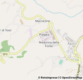 Mappa Via Piaggia, 62021 Apiro MC, Italia (0.48462)