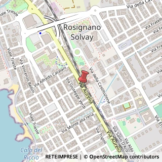 Mappa Via Aurelia, 511, 57016 Rosignano Marittimo, Livorno (Toscana)