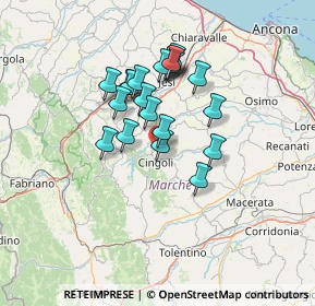 Mappa Località S. Flaviano, 62011 Cingoli MC, Italia (10.8875)