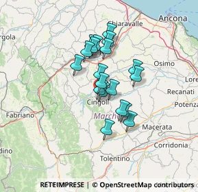 Mappa Località S. Flaviano, 62011 Cingoli MC, Italia (9.96526)