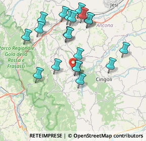 Mappa Via S. Salvatore, 62021 Apiro MC, Italia (7.9955)
