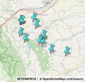 Mappa Via S. Flaviano, 62011 Cingoli MC, Italia (6.7325)
