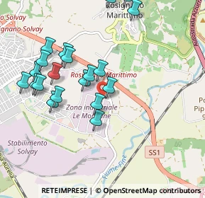 Mappa Via Caduti di Nassiriya, 57016 Rosignano Marittimo LI, Italia (1.046)