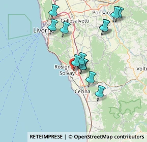 Mappa Via Caduti di Nassiriya, 57016 Rosignano Marittimo LI, Italia (14.53385)