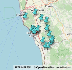 Mappa Via Caduti di Nassiriya, 57016 Rosignano Marittimo LI, Italia (9.4825)