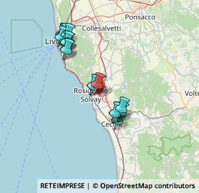 Mappa Via Caduti di Nassiriya, 57016 Rosignano Marittimo LI, Italia (13.86389)