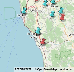 Mappa Via Caduti di Nassiriya, 57016 Rosignano Marittimo LI, Italia (17.51357)