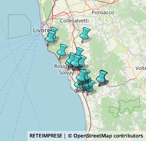 Mappa Via Caduti di Nassiriya, 57016 Rosignano Marittimo LI, Italia (8.392)