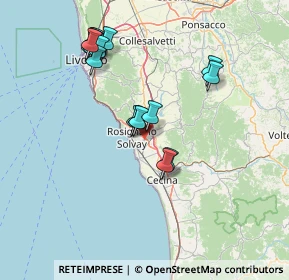 Mappa Via Caduti di Nassiriya, 57016 Rosignano Marittimo LI, Italia (15.8155)