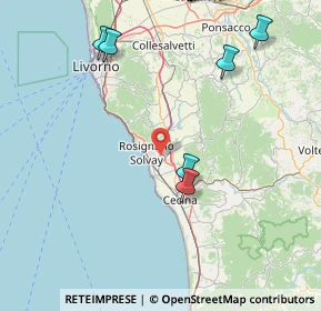 Mappa Via Caduti di Nassiriya, 57016 Rosignano Marittimo LI, Italia (28.018)