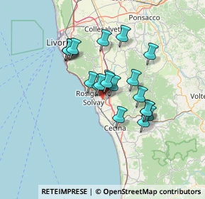 Mappa Via Caduti di Nassiriya, 57016 Rosignano Marittimo LI, Italia (11.074)