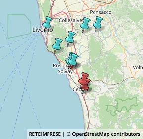 Mappa Via Caduti di Nassiriya, 57016 Rosignano Marittimo LI, Italia (10.36167)
