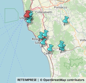 Mappa Via Caduti di Nassiriya, 57016 Rosignano Marittimo LI, Italia (14.40714)