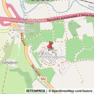 Mappa Strada di Gabbricce, 13, 53035 Monteriggioni, Siena (Toscana)