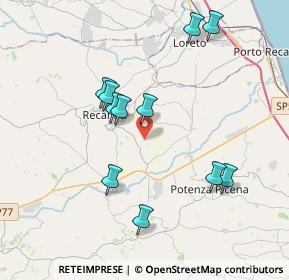 Mappa Contrada San't Agostino, 62019 Recanati MC, Italia (3.80818)