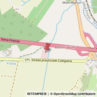Mappa Strada Provinciale Colligiana, 6, 53035 Monteriggioni, Siena (Toscana)