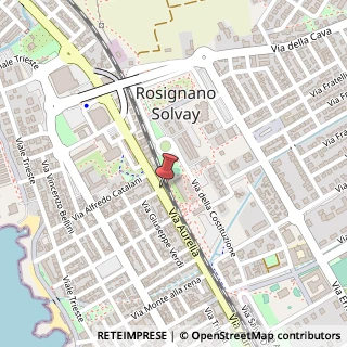 Mappa Via Aurelia, 258, 57016 Rosignano Marittimo, Livorno (Toscana)