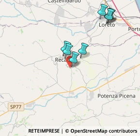 Mappa Contrada San Pietro, 62019 Recanati MC, Italia (5.62583)