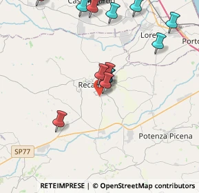 Mappa Contrada San Pietro, 62019 Recanati MC, Italia (5.5465)