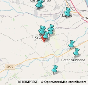 Mappa Contrada San Pietro, 62019 Recanati MC, Italia (3.76462)