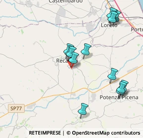 Mappa Contrada San Pietro, 62019 Recanati MC, Italia (4.32571)