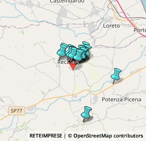 Mappa Contrada San Pietro, 62019 Recanati MC, Italia (1.8365)
