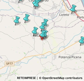 Mappa Contrada San Pietro, 62019 Recanati MC, Italia (6.181)