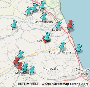 Mappa Contrada San Pietro, 62019 Recanati MC, Italia (10.102)