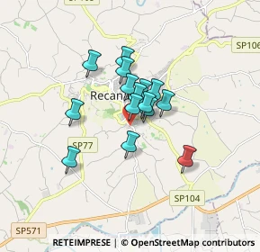 Mappa Contrada San Pietro, 62019 Recanati MC, Italia (1.13533)