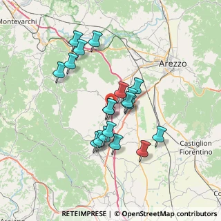 Mappa Via del Lago, 52041 Civitella in Val di Chiana AR, Italia (6.21842)
