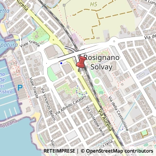 Mappa Via Aurelia, 338, 57016 Rosignano Marittimo, Livorno (Toscana)