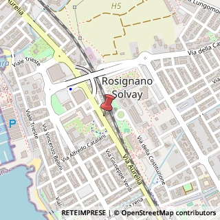 Mappa Via Aurelia, 312, 57016 Rosignano Marittimo, Livorno (Toscana)