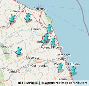 Mappa Via Ugo la Malfa, 62019 Recanati MC, Italia (23.97917)