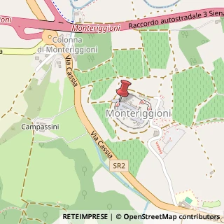 Mappa Via I° Maggio, 25, 53035 Monteriggioni, Siena (Toscana)