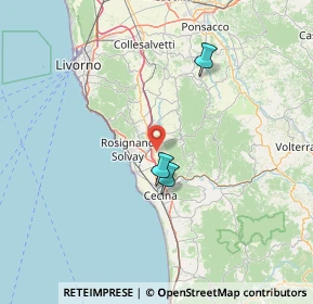 Mappa Via del Gonnellino, 56040 Castellina Marittima PI, Italia (52.76)
