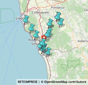 Mappa Via del Gonnellino, 56040 Castellina Marittima PI, Italia (10.39133)