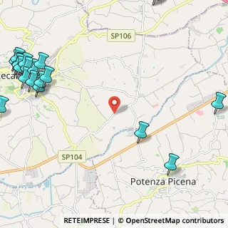 Mappa SP Chiarino, 62018 Potenza Picena MC, Italia (3.6835)
